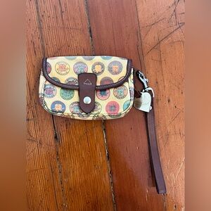 Dooney & Bourke Multicolor Logo Wristlet